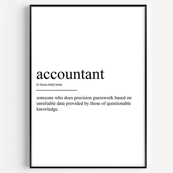 Accountantdefinitie afdrukken