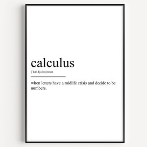 Calculus Definition Print