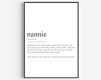 Nannie Definition Print