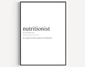 Nutritionist Definition Print