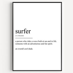 Surfer Definition Print