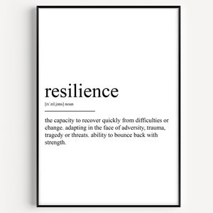 Resilience Definition Print