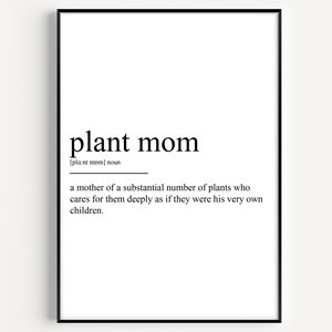 Plant Mom Definition Print