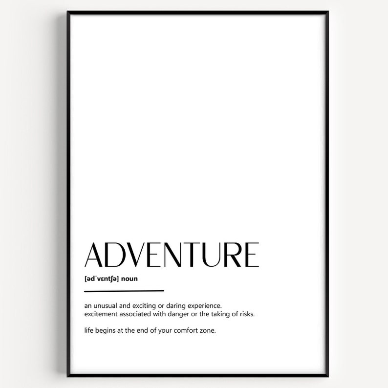 Adventure Definition Print 9