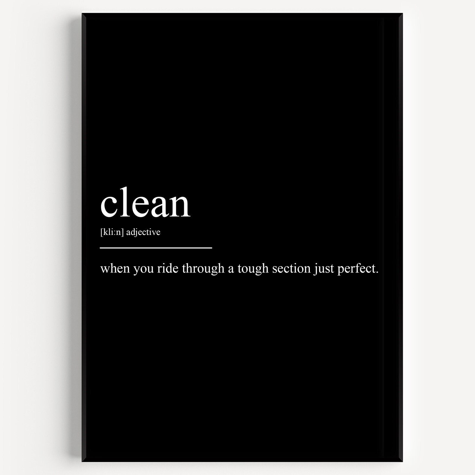 Clean Definition Print - Etsy