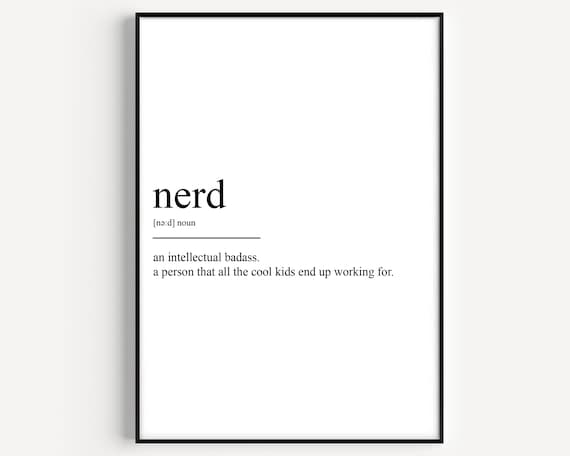 Nerd Definition Print -  Canada