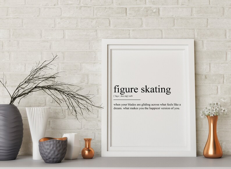 Figure Skating Definition Print Etsy