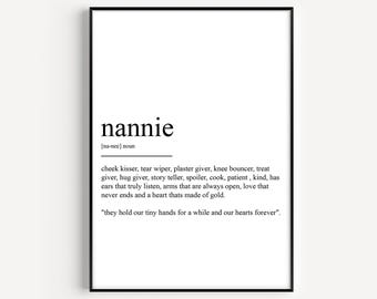 Nannie Definition Print