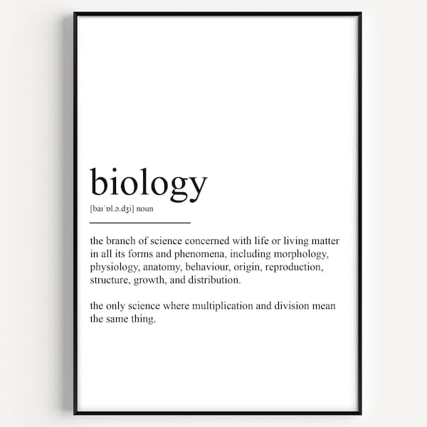 Biology Definition Print