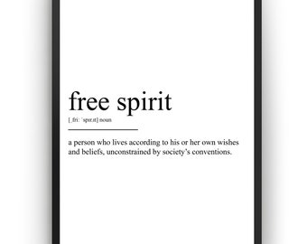 Free Spirit Quote Etsy