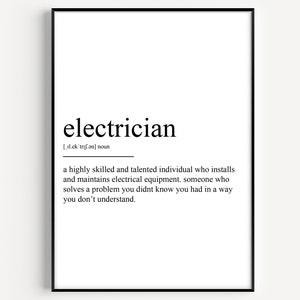 Elektriker Definition Print