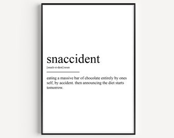 Definição de Snaccident para impressão - Versão 3