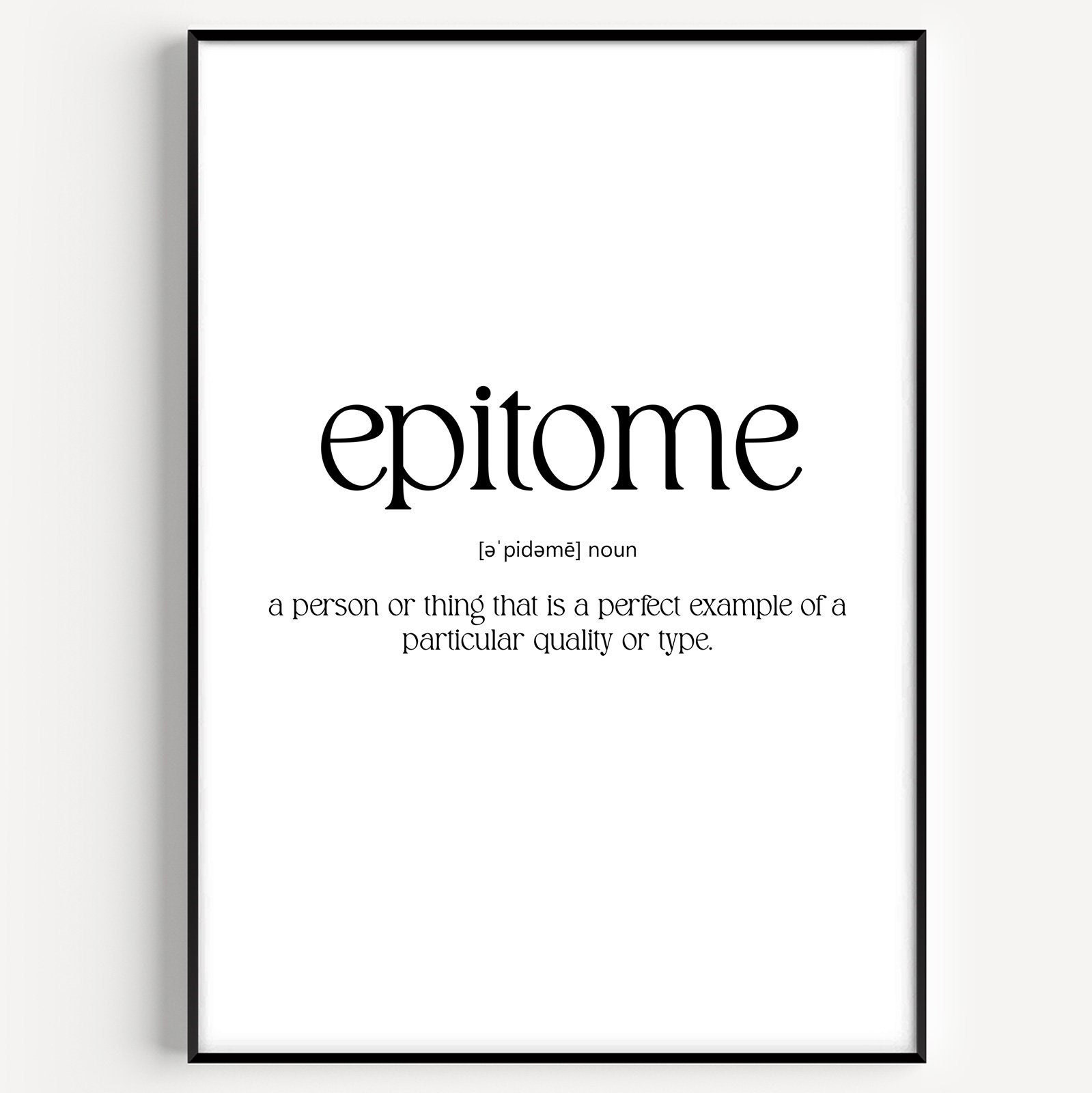 Epitome Definition