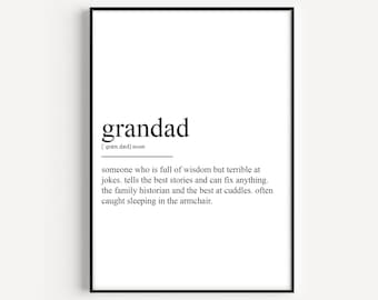 Grandad Definition Print