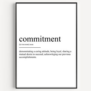 Definition av åtagande Skriv ut