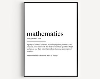Def Print In Math Mathematics Definition Print: Dictionary Wall Art - Etsy