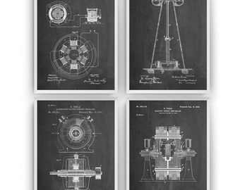 Shortwave Antenna Patent Print Poster Great Gift Idea 1930 Historical Vintage Wall Art