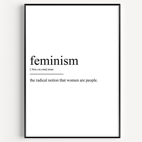 Feminism Definition Print