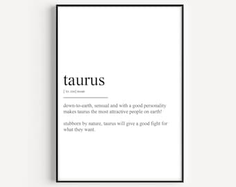 Taurus Definition Print