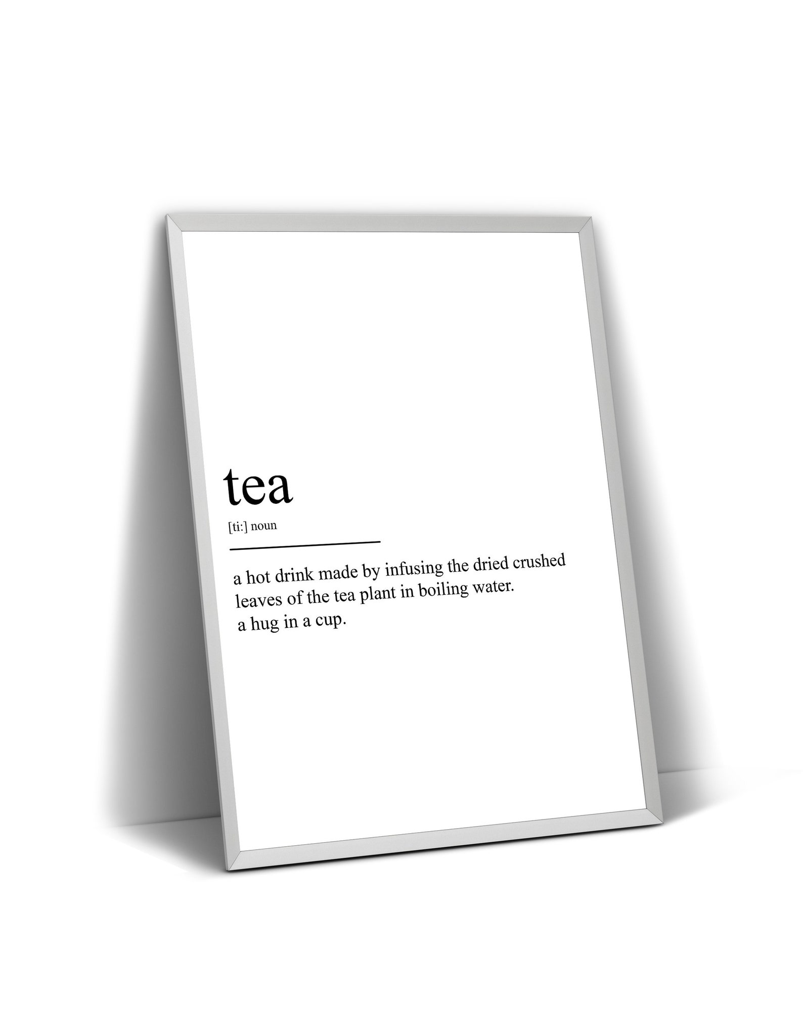 Tea Definition Print Etsy UK