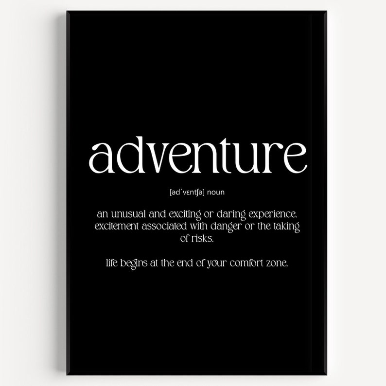 Adventure Definition Print 8