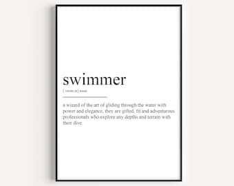 Swimmer Definition Print
