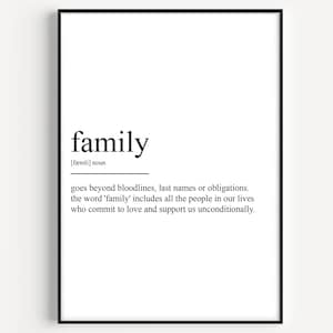 Family Definition Print - Version 4
