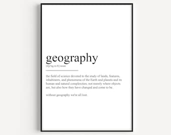 Geography Definition Print