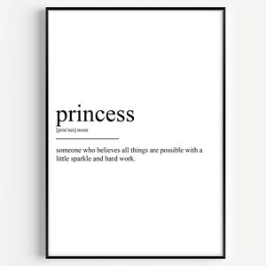 Princess Definition Print