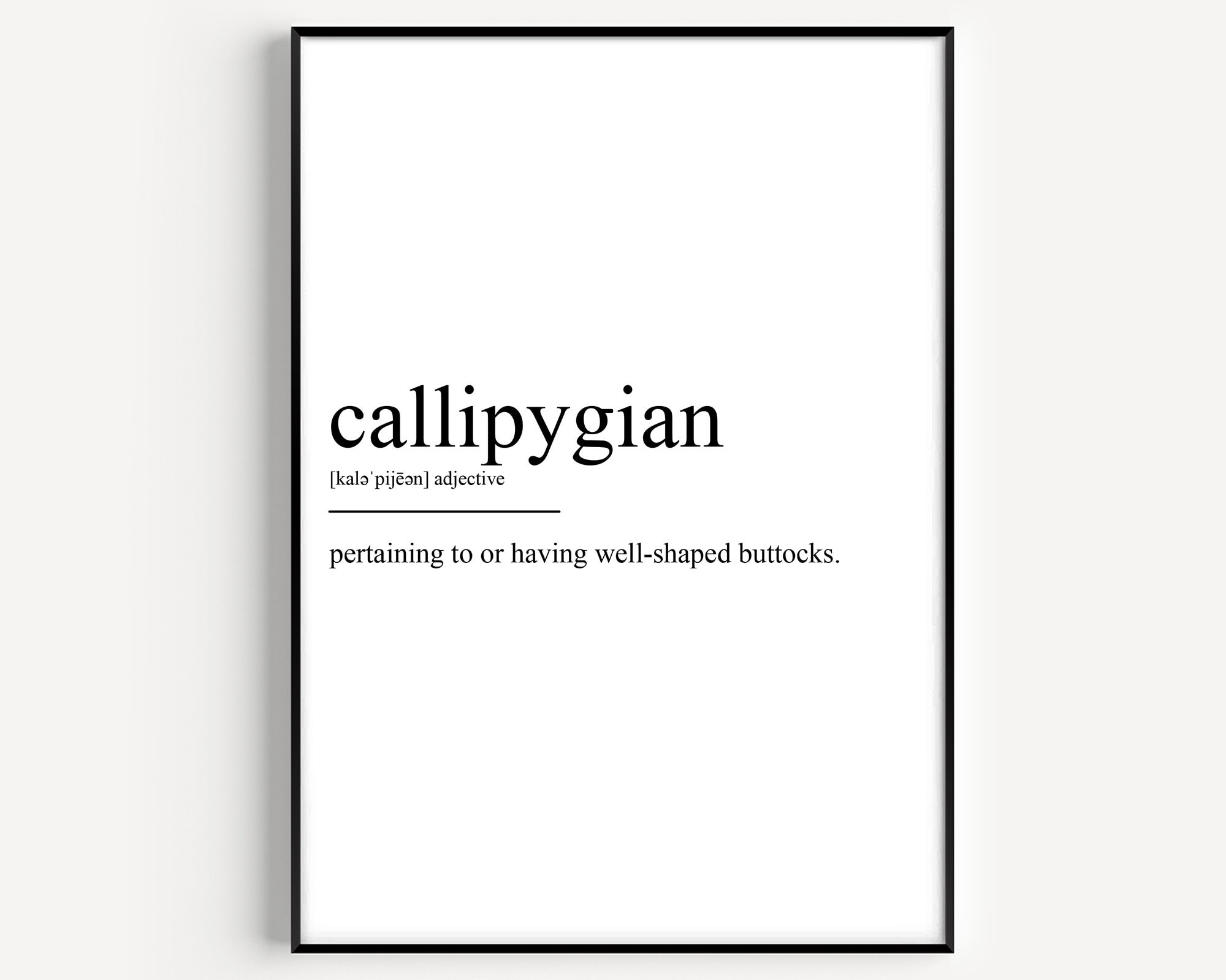 Callipygous - Definition, Meaning & Synonyms