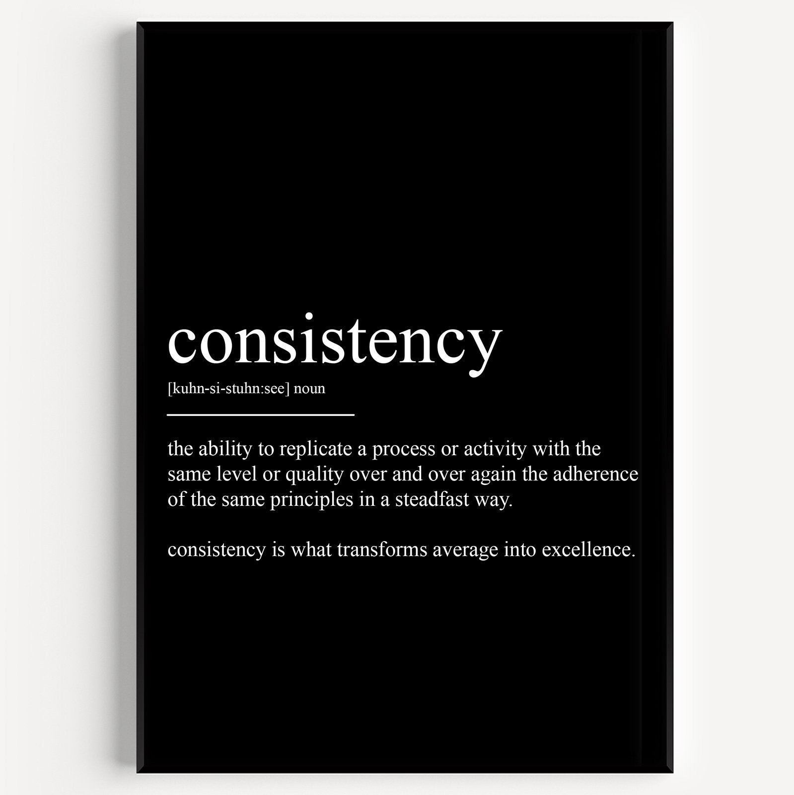 Consistency Definition Print - Etsy