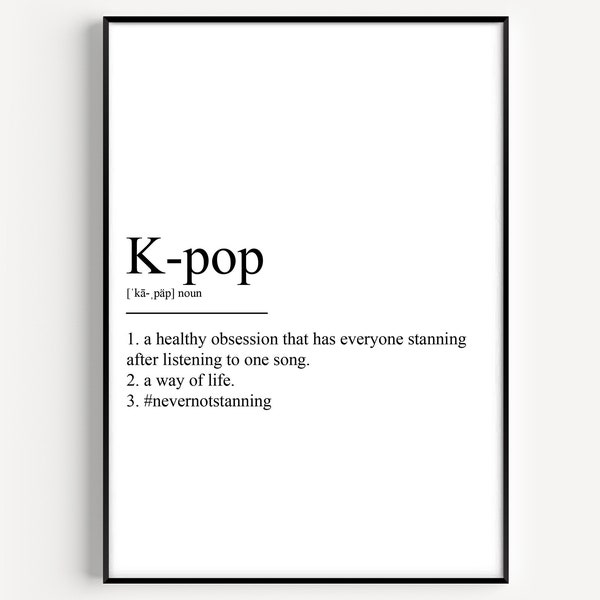 K-pop Definition Print