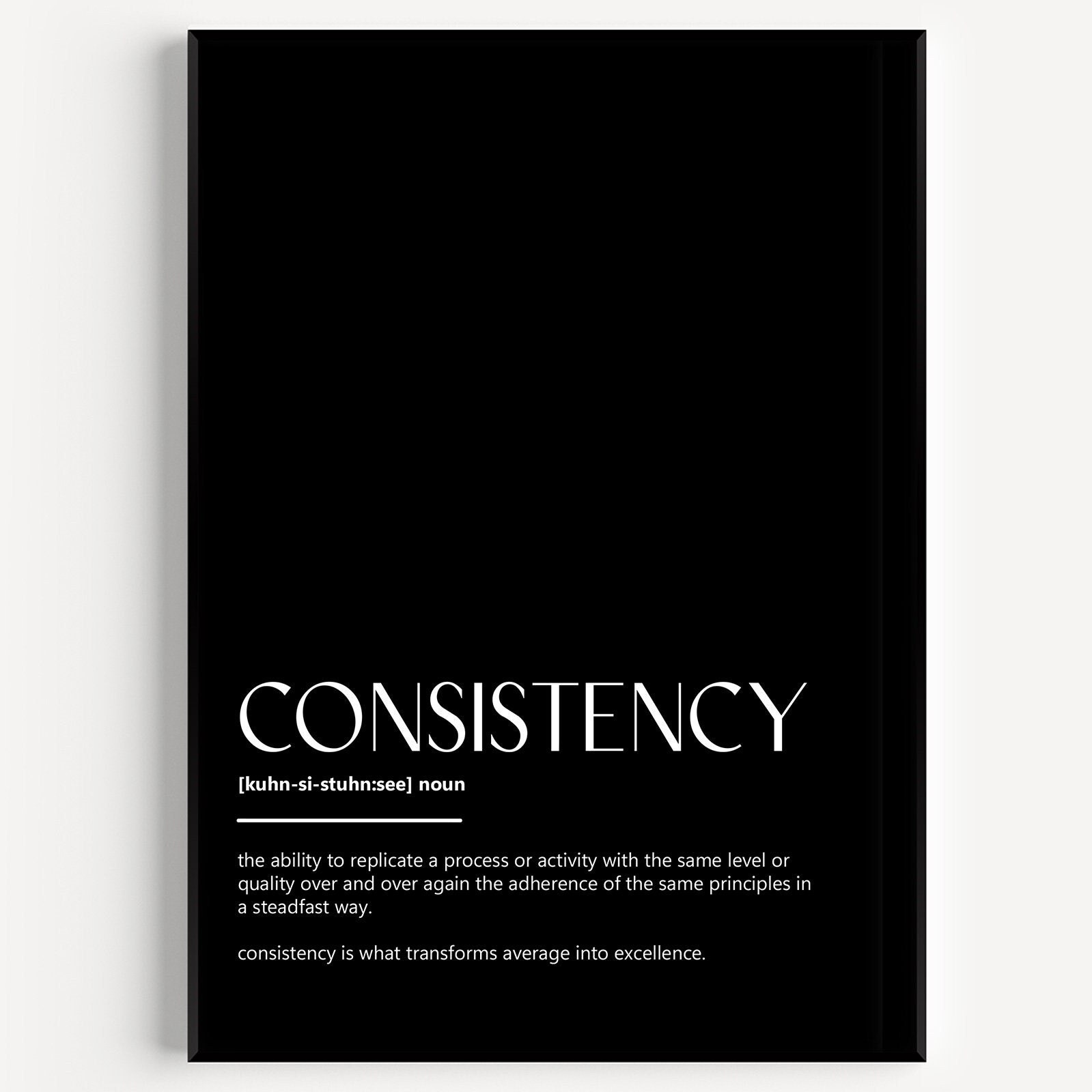 Consistency Definition Print - Etsy