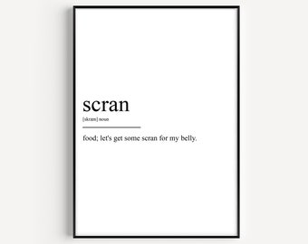 Scran Definition Print