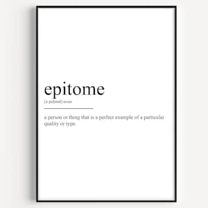 Epitome Definition Print 1