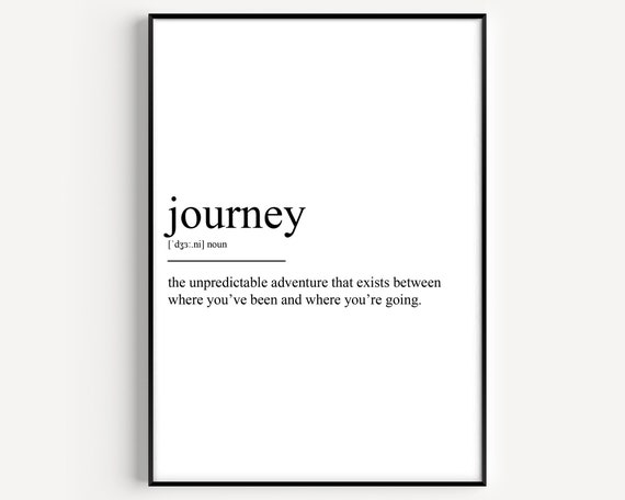 Journey Definition Print - Etsy