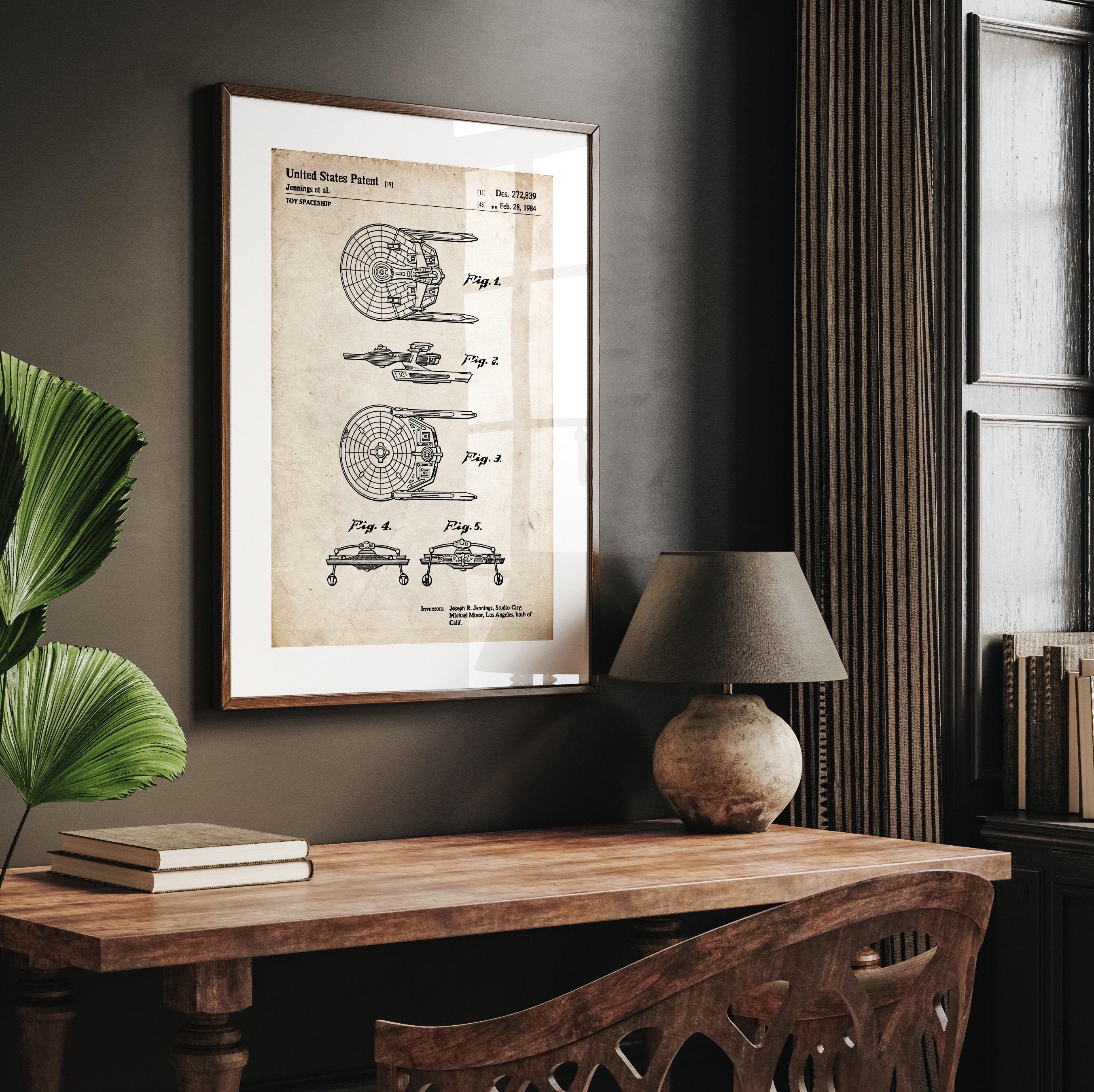【専用】セット Spaceship 1984 Patent Print, Fan Wall Art, Gift, Office Decor