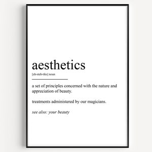 Aesthetics Definition Print