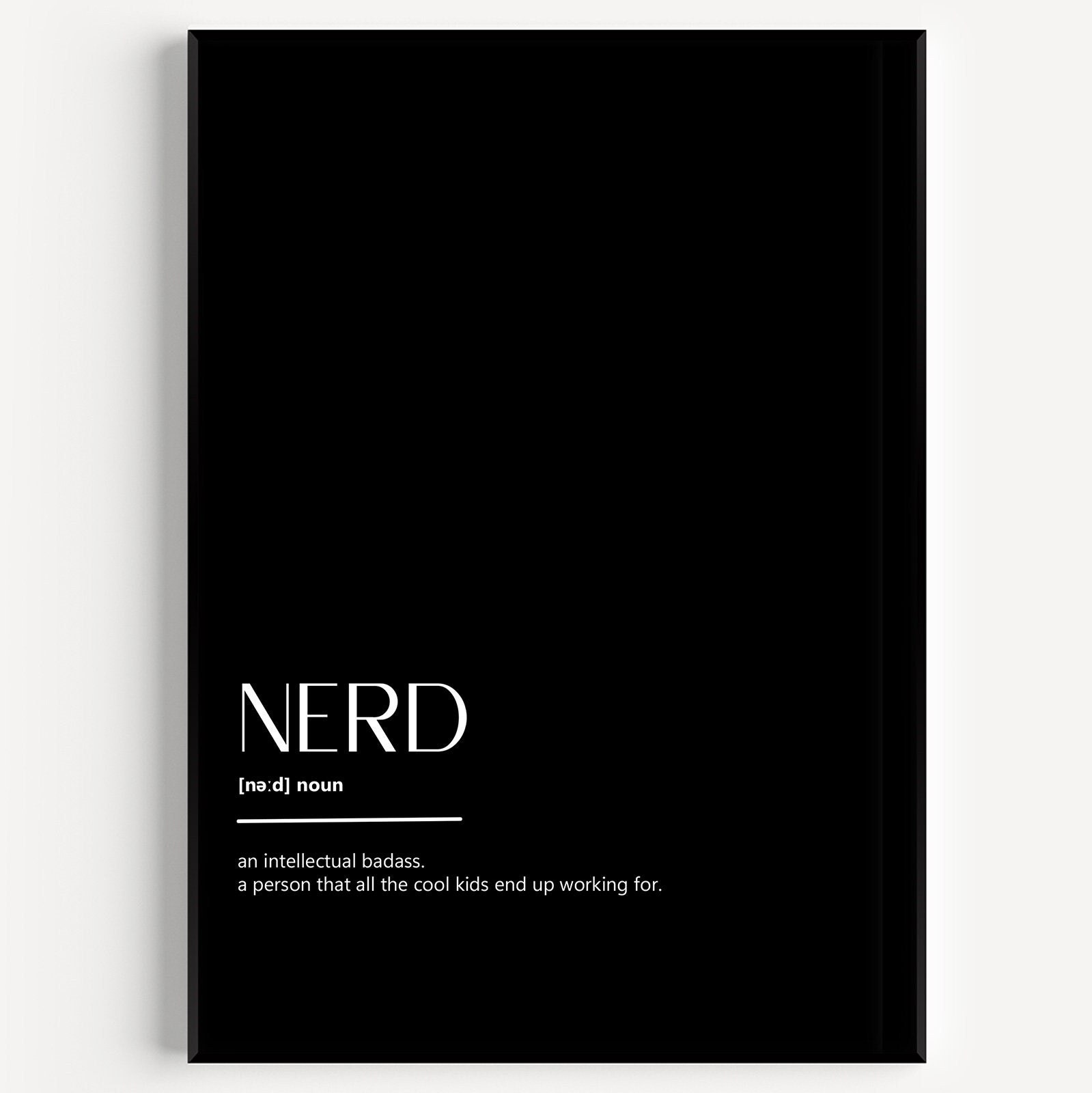 Nerd Definition Print - Etsy UK