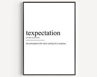 Texpectation  Definition Print