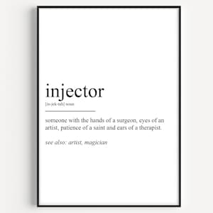 Injector Definition Print - Etsy