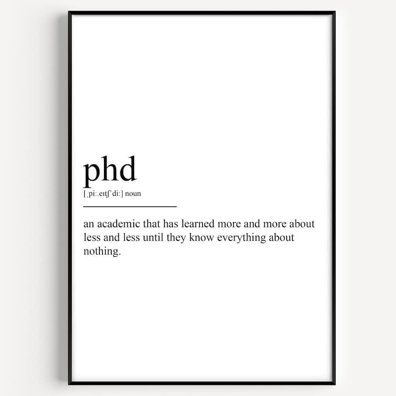 Phd Posters - Etsy