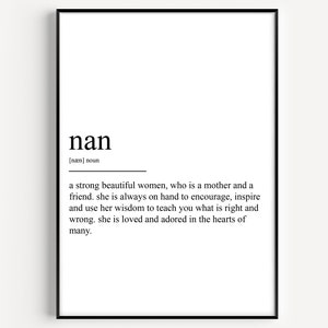Nan Definition Print