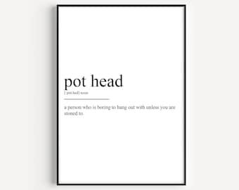 Impression de définition de la tête du pot