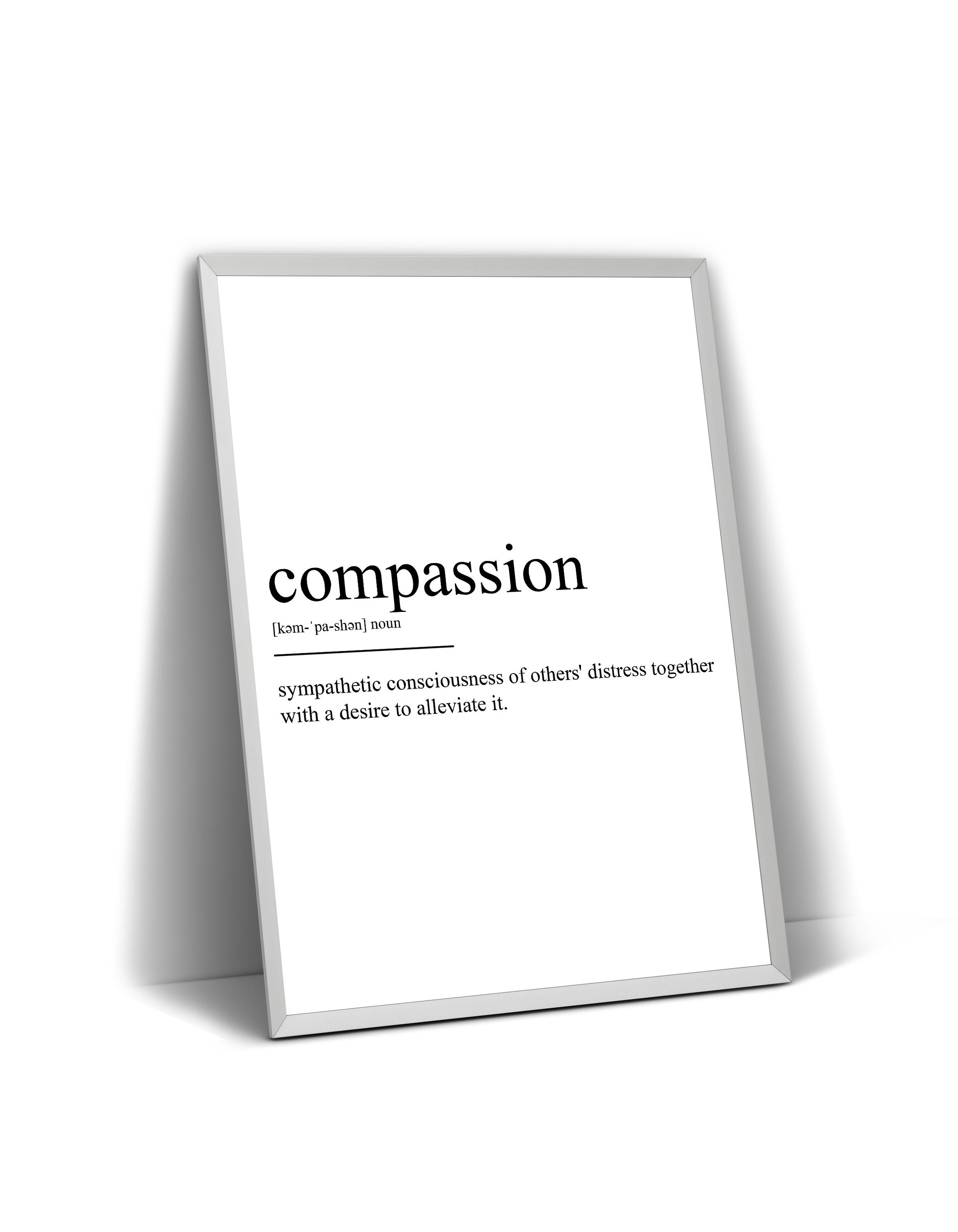 Compassion Definition Print Etsy