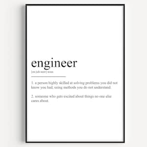 Engineer Definition Print - Version 2