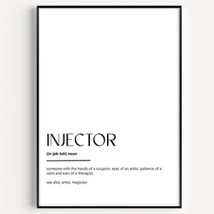 Injector Definition Print - Etsy