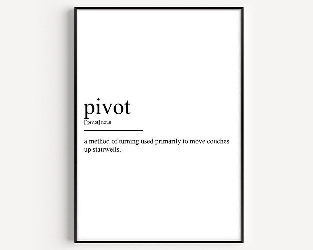 Pivot Definition Print Etsy UK