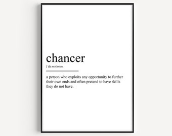 Chancer Definition Print