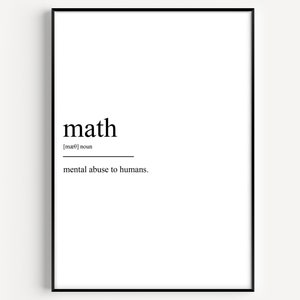 Definición de matemáticas Imprimir